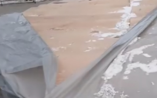 Народный репортер. Фонтан на &quot;Филармонии&quot; плохо законсервировали